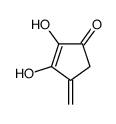 2,3-dihydroxy-4-methylidenecyclopent-2-en-1-one结构式