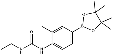 N-乙基-N'-[2-甲基-4-(4,4,5,5-四甲基-1,3,2-二氧杂硼杂环戊烷-2-基)苯基]脲图片