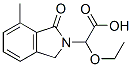 2H-Isoindole-2-acetic acid,-alpha--ethoxy-1,3-dihydro-7-methyl-1-oxo-结构式