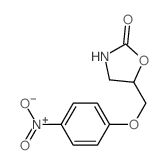 5-[(4-nitrophenoxy)methyl]oxazolidin-2-one结构式