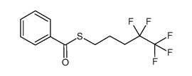 thiobenzoic acid S-(4,4,5,5,5-pentafluoro-pentyl)ester Structure