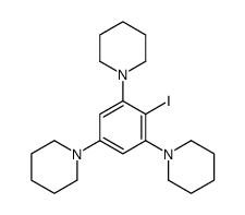 1-[2-iodo-3,5-di(piperidin-1-yl)phenyl]piperidine结构式