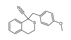 1-cyano-1-(p-methoxybenzyl)isothiochroman Structure