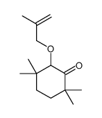 2,2,5,5-tetramethyl-6-(2-methylprop-2-enoxy)cyclohexan-1-one Structure