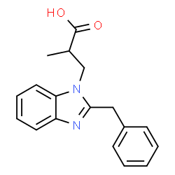 3-(2-BENZYL-BENZOIMIDAZOL-1-YL)-2-METHYL-PROPIONIC ACID picture