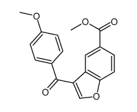 methyl 3-(4-methoxybenzoyl)-1-benzofuran-5-carboxylate Structure