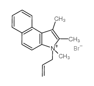 1,2,3-Trimethyl-1-(2-propen-1-yl)-1H-benzo[e]indolium bromide Structure