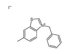 3-benzyl-6-methyl-1,3-benzothiazol-3-ium,iodide结构式