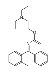 N,N-diethyl-2-[1-(2-methylphenyl)isoquinolin-3-yl]oxyethanamine Structure