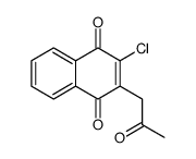 2-chloro-3-(2-oxopropyl)naphthalene-1,4-dione Structure