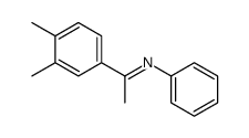 1-(3,4-dimethylphenyl)-N-phenylethanimine结构式