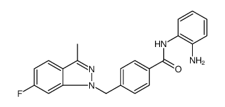 Benzamide, N-(2-aminophenyl)-4-[(6-fluoro-3-methyl-1H-indazol-1-yl)methyl]结构式