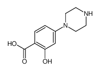 2-hydroxy-4-piperazin-1-ylbenzoic acid Structure