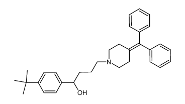 1-(4-(tert-butyl)phenyl)-4-(4-(diphenylmethylene)piperidin-1-yl)butan-1-ol结构式