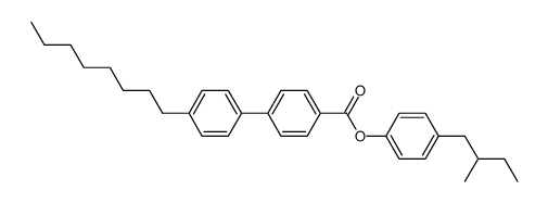 (+/-)-4-(2'-Methylbutyl)phenyl-4'-octylbiphenyl-4-carboxylate结构式