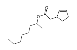 1-methylheptyl cyclopent-2-ene-1-acetate结构式