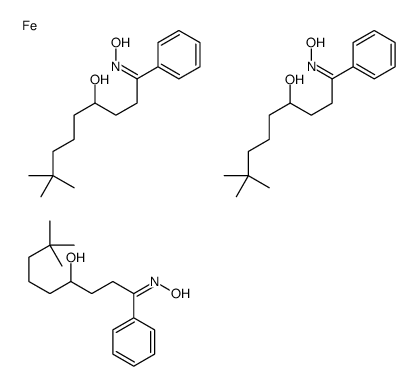 tris[2-hydroxy-5-tert-nonylacetophenone oximato]iron Structure