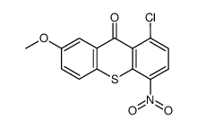 1-chloro-7-methoxy-4-nitro-9H-thioxanthen-9-one Structure