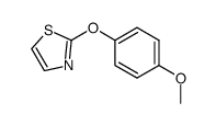 2-(4-methoxyphenoxy)-1,3-thiazole结构式