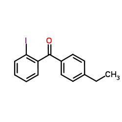 (4-Ethylphenyl)(2-iodophenyl)methanone structure