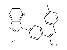 4-(2-ethyl-3H-imidazo[4,5-b]pyridin-3-yl)-N'-(6-methylpyridin-3-yl)benzamidine结构式