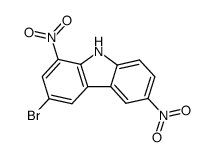 3-bromo-1,6-dinitro-carbazole Structure