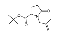 1,1-dimethylethyl 1-(2-methyl-2-propen-1-yl)-5-oxoprolinate结构式