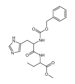 2-[(Nα-benzyloxycarbonyl-histidyl)-amino]-butyric acid methyl ester结构式