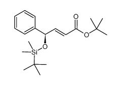 tert-butyl (R,E)-4-(tert-butyldimethylsilyloxy)-4-phenylbut-2-enoate Structure