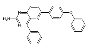 4-phenyl-6-(4-phenoxyphenyl)pyrido[3,2-d]pyrimidin-2-ylamine Structure