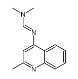 N,N-dimethyl-N'-(2-methylquinolin-4-yl)methanimidamide结构式