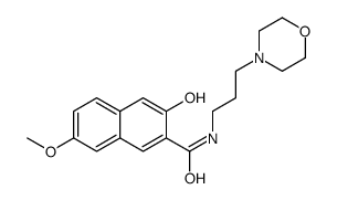 3-hydroxy-7-methoxy-N-[3-(morpholino)propyl]naphthalene-2-carboxamide Structure