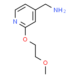 [2-(2-methoxyethoxy)pyridin-4-yl]methanamine结构式