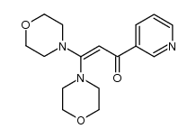 3,3-dimorpholino-1-(pyridin-3-yl)prop-2-en-1-one结构式