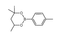 2-(4-methylphenyl)-4,4,6-trimethyl-1,3,2-dioxaborinane Structure