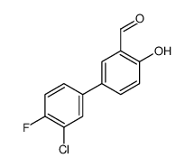 5-(3-chloro-4-fluorophenyl)-2-hydroxybenzaldehyde结构式