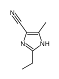 2-ethyl-5-methyl-1H-imidazole-4-carbonitrile结构式