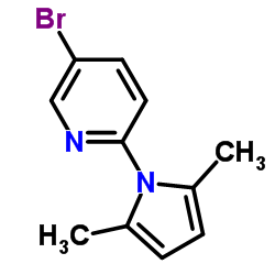 5-Bromo-2-(2,5-dimethyl-1H-pyrrol-1-yl)pyridine结构式