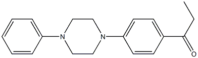 1-(4-(4-phenylpiperazin-1-yl)phenyl)propan-1-one结构式