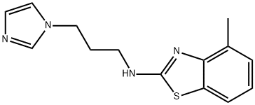 N-[3-(1H-Imidazol-1-yl)propyl]-4-methyl-1,3-benzothiazol-2-amine Structure