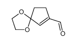 1,4-Dioxaspiro[4.4]non-6-ene-7-carboxaldehyde结构式