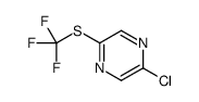 2-Chloro-5-[(trifluoromethyl)sulfanyl]pyrazine Structure