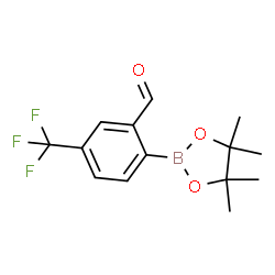 2-Formyl-4-(trifluoromethyl)phenylboronic acid pinacol ester Structure