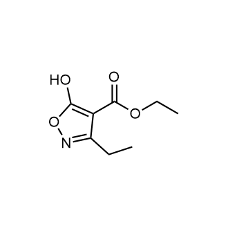 Ethyl 3-ethyl-5-hydroxyisoxazole-4-carboxylate structure