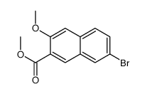 methyl 7-bromo-3-methoxynaphthalene-2-carboxylate Structure