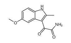 5-methoxy-2-methylindole-3-glyoxylamide结构式