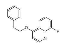 8-fluoro-4-(2-phenylethoxy)quinoline结构式