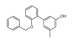 3-methyl-5-(2-phenylmethoxyphenyl)phenol结构式