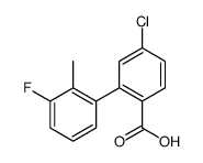 4-chloro-2-(3-fluoro-2-methylphenyl)benzoic acid结构式