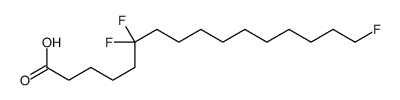 6,6,16-trifluorohexadecanoic acid Structure